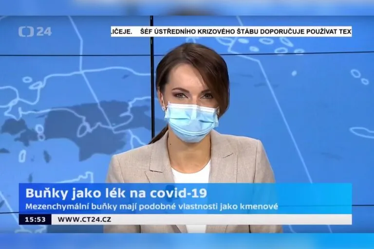 ČT24: Stromálne bunky pupočníka ako liek na COVID-19? Na otázky ČT 24 odpovedal riaditeľ výskumu Národného centra tkanív a buniek v Brne